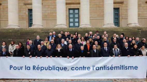 Photo de la Marche contre l'antisémitisme