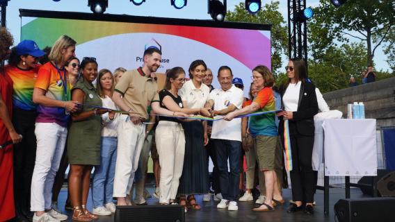 Inauguration de la Pride House des Jeux Olympiques et Paralympiques 2024 