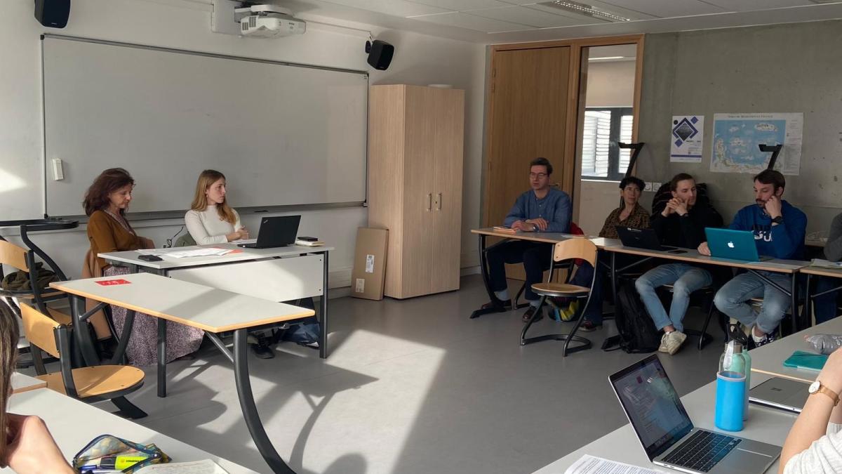 Journée de formation auprès des enseignants stagiaires le 21 mars 2023, dans le cadre des journées de formation « Valeurs de la République », organisées par l'Institut National Supérieur du Professorat et de l'Éducation de Paris