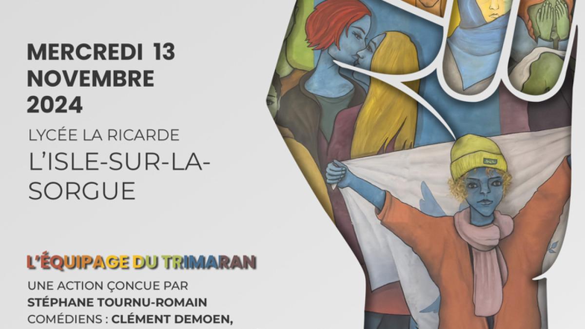 Affiche "Nous Sommes Tous..." à L'Isle sur la Sorgue