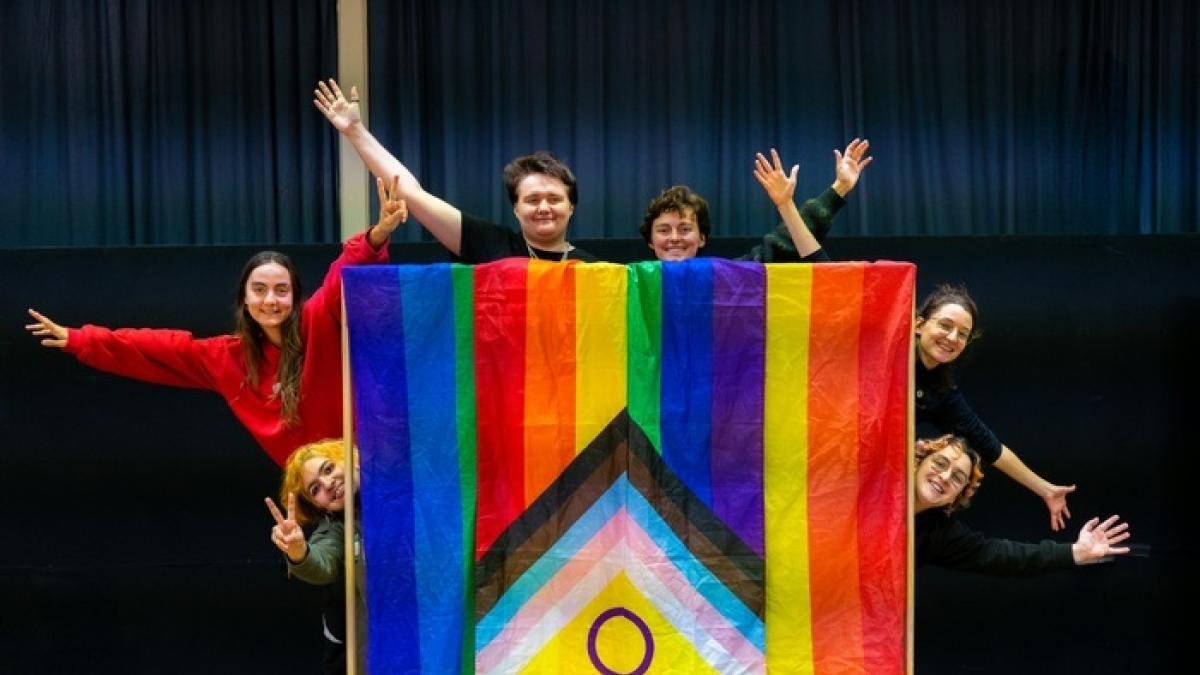 Les participant.e.s au projet "Jeunes Queers et Culture"