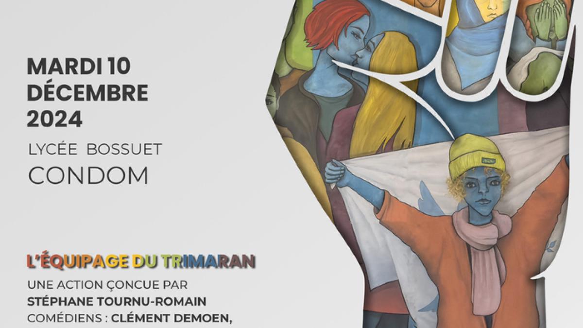 Affiche "Nous Sommes Tous..." à Condom