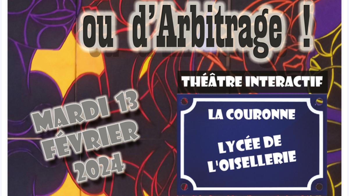 Affiche "Graine d'Arbitre ... ou d'Arbitrage !" La Couronne
