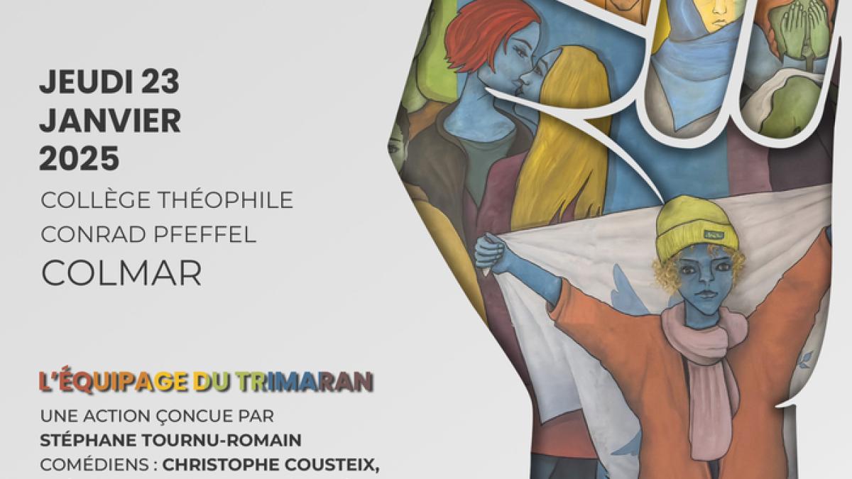 Affiche "Nous Sommes Tous..." à Colmar