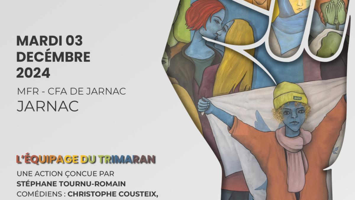 Affiche "Nous Sommes Tous..." à Jarnac
